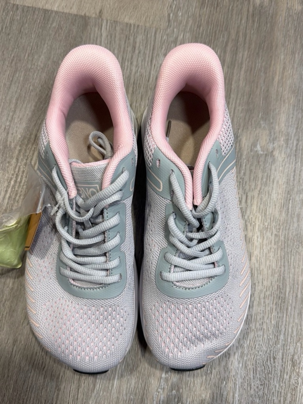 Women’s Lightweight Pink and Gray Athletic Running Shoes